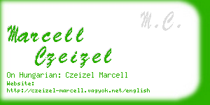 marcell czeizel business card